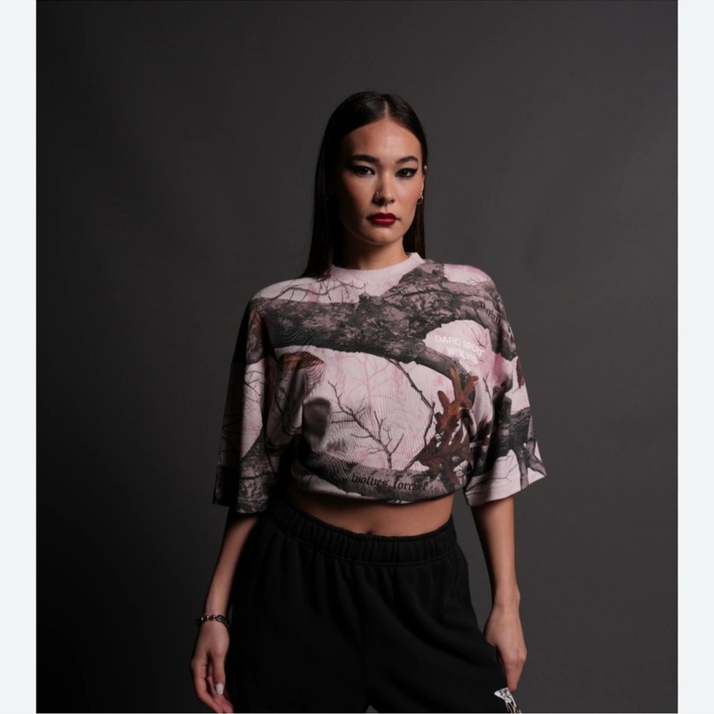 Darc Sport Pink and Brown Camo Short-Sleeve Tee